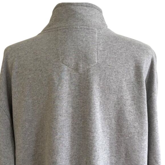 Real Work Mens Sweatshirt Jacket Gray 1/4 Zip Front Pullover Jacket Large NEW - Picture 5 of 14